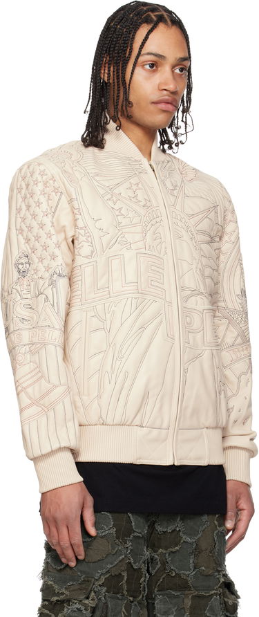 Яке бомбър Who Decides War Who Decides War Pelle Pelle Edition Monument Leather Jacket Бежово | 1131500019SS25, 1