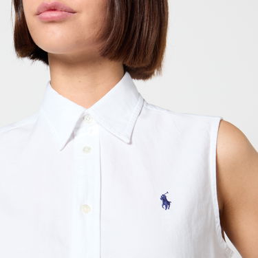 Панталони Polo by Ralph Lauren Ralph Lauren Sleeveless Cotton Canvas Shirt Бяло | 211906520001, 2