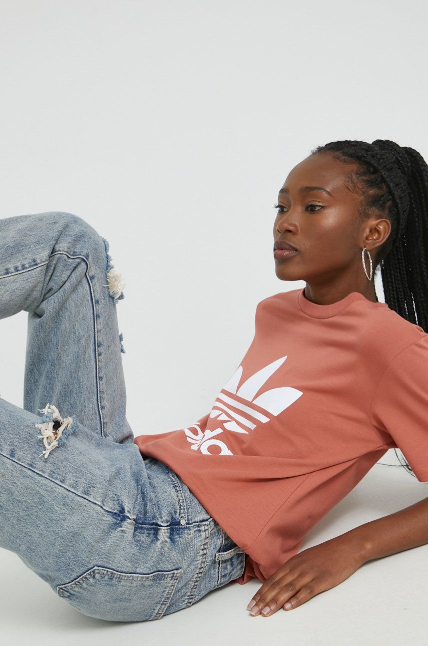 Тениска adidas Performance t-shirt Оранжево
 | HK9637, 0