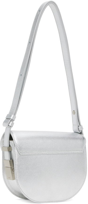 Чанта през рамо OSOI Leather Shoulder Bag Металик | 23FB030-11-05, 2
