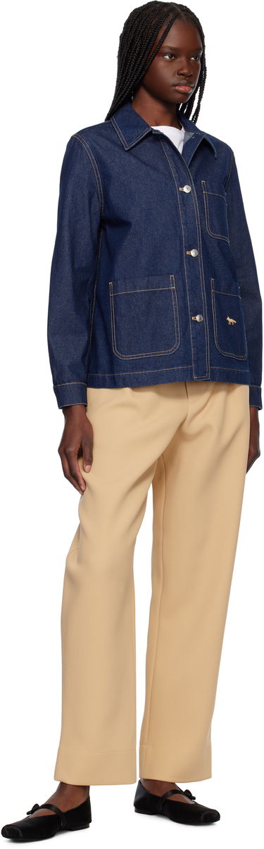 Яке MAISON KITSUNÉ Maison Kitsuné Workwear Denim Jacket Синьо | OW02136WW0081, 3