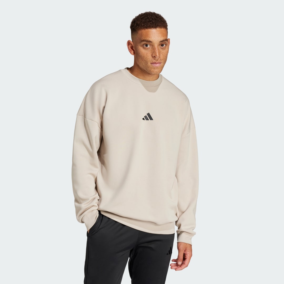 Суитчър adidas Performance Fortnite x Future Icons Three Bar Logo Crewneck Sweatshirt Бежово | JV9949, 0