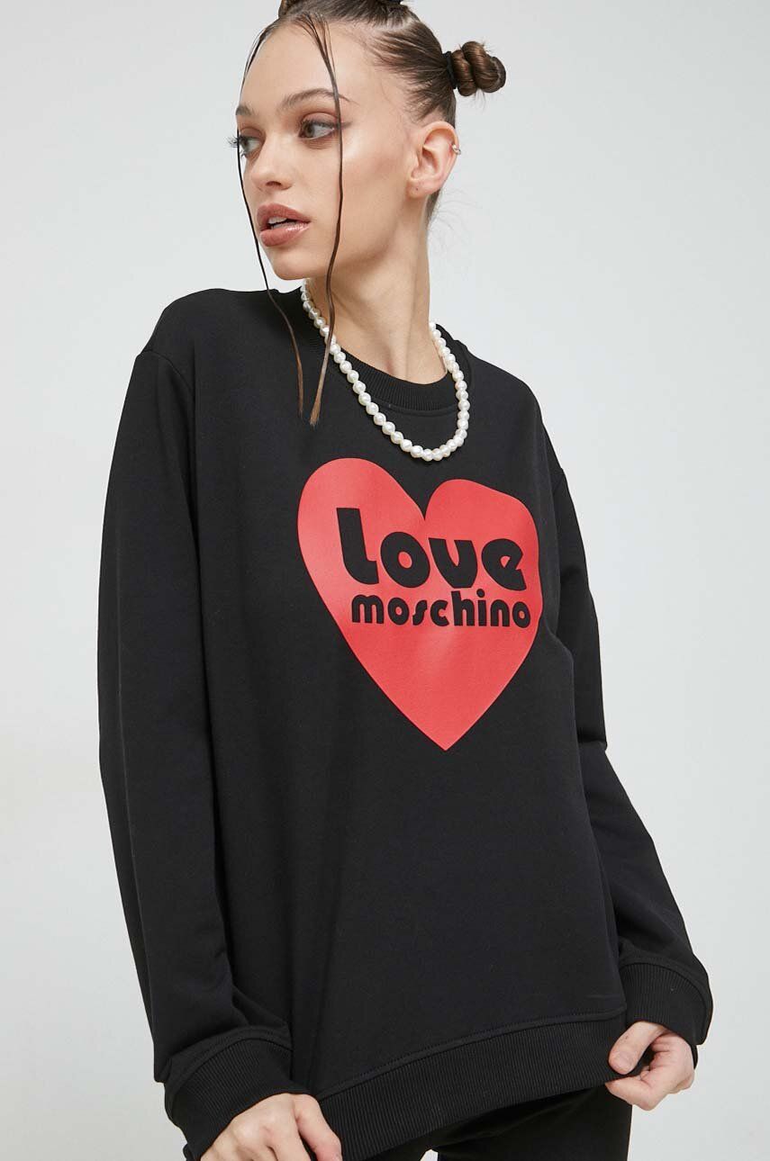 Суитчър Moschino Sweatshirt Love Черно | W.6.306.57.E.2246, 0