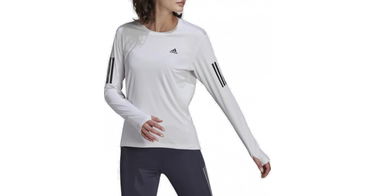 Тениска adidas Originals Own The Run Long Sleeve T-Shirt Бяло | hb9372, 1