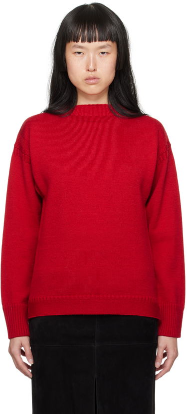 Пуловер TOTEME TOTEME Vented Sweater Червено | 234-WRTWTP164-YA0006, 0