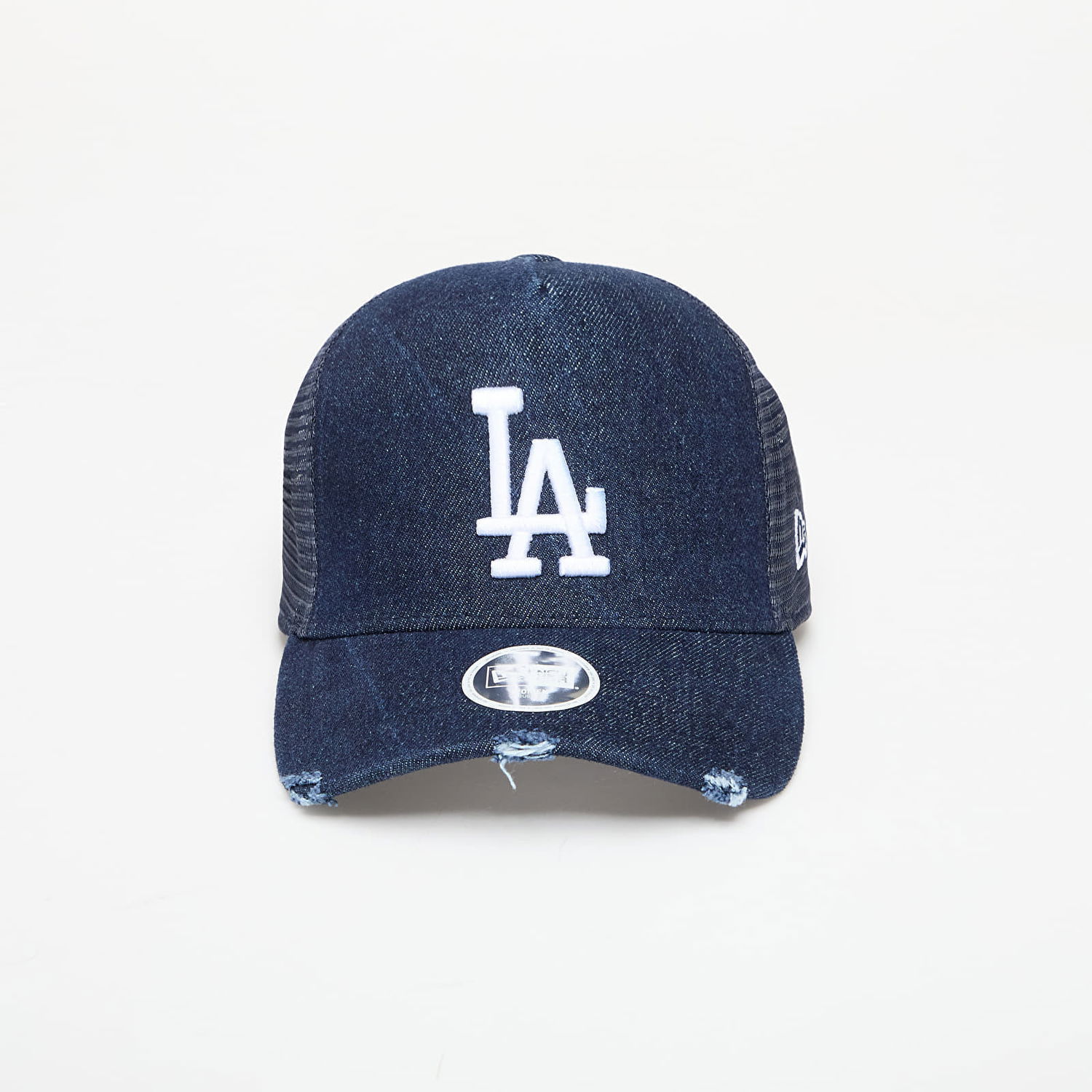 Шапка с козирка New Era Los Angeles Dodgers MLB Denim 9FORTY A-Frame Trucker Cap Тъмно синьо | 60667495, 0