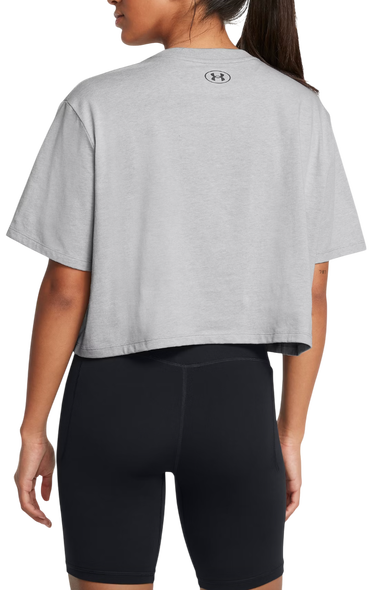 Съкратен топ Under Armour Cropped Branded Short Sleeve T-Shirt Сиво | 1386846-012, 1