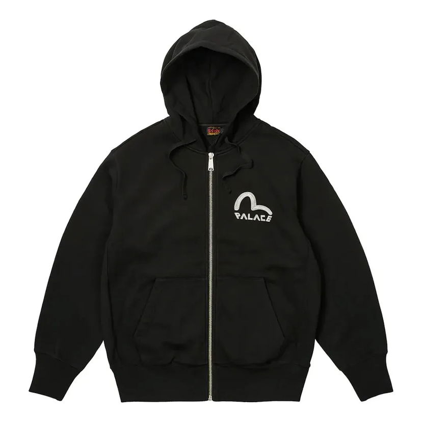 Суитчър Palace Palace x Evisu Zip Hoodie Черно | 2ESPAM4SW1150OSFLBLKX