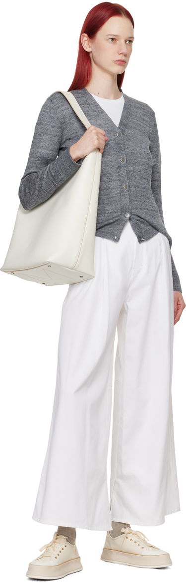 Пуловер Max Mara Max Mara Carta Knit Cardigan Сиво | 2419341023600, 3