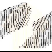 Anine Bing Coco Short Sleeve Stripe Shirt, Size Large