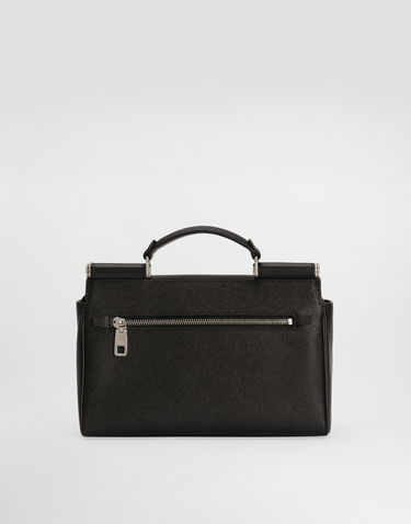 Дамска чанта Dolce & Gabbana Dolce & Gabbana Sicily Calfskin Crossbody Bag Черно | BM2516BG06580999, 2