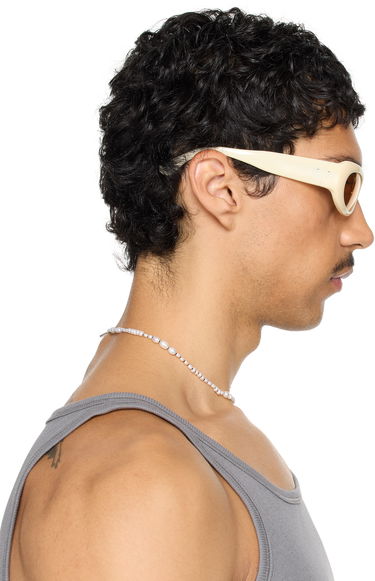 Слънчеви очила Port Tanger Port Tanger Khilna Sunglasses Бяло | SSENSE Exclusive Oval, 4