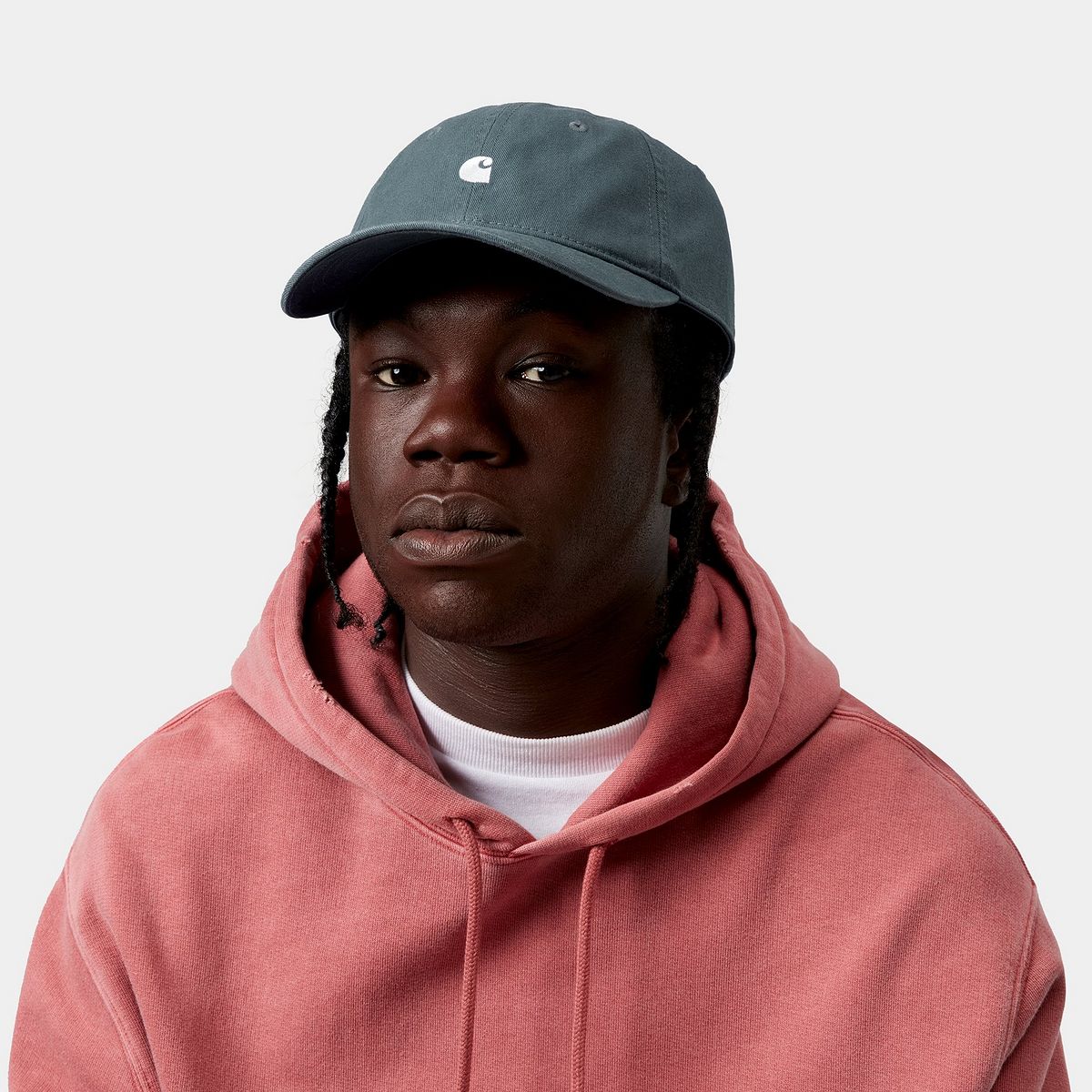 Шапка с козирка Carhartt WIP Madison Logo Cap Сиво | I036730_6, 0