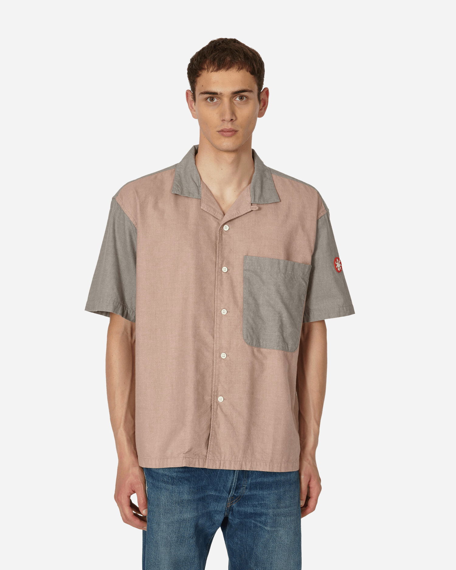 Риза Cav Empt Cotton LPOC Shortsleeve Open Shirt Бежово | CES23SH11 001, 1