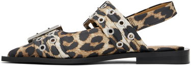 Облекло GANNI GANNI Feminine Buckle Flats Кафяво | S2947, 2