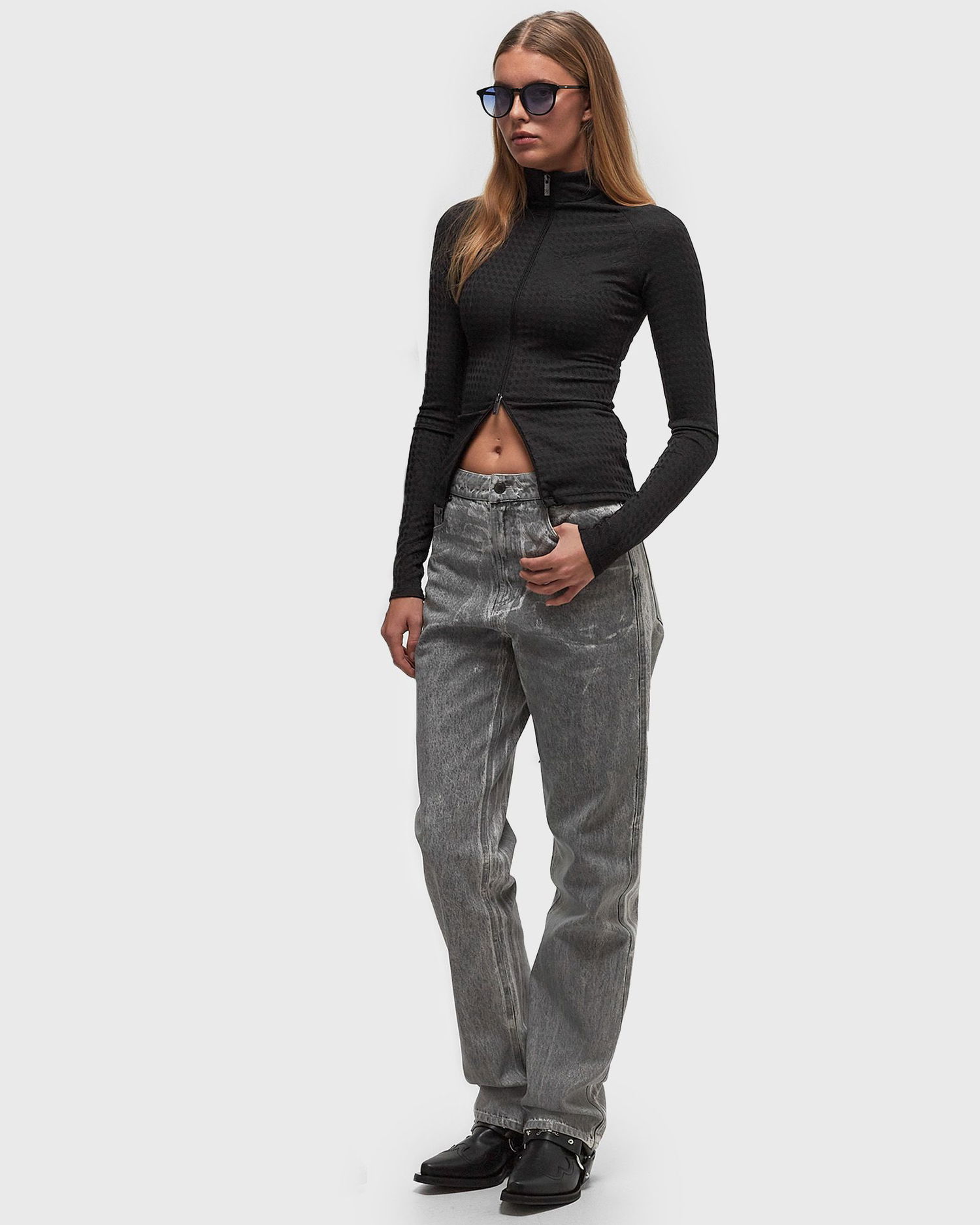 Суитчър DAILY PAPER Nefeli Trapped Long Sleeve Top Черно | 2421024, 1
