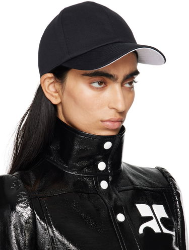 Шапка с козирка Courrèges Signature Cotton Cap Черно | 124ACT033CO0024, 1