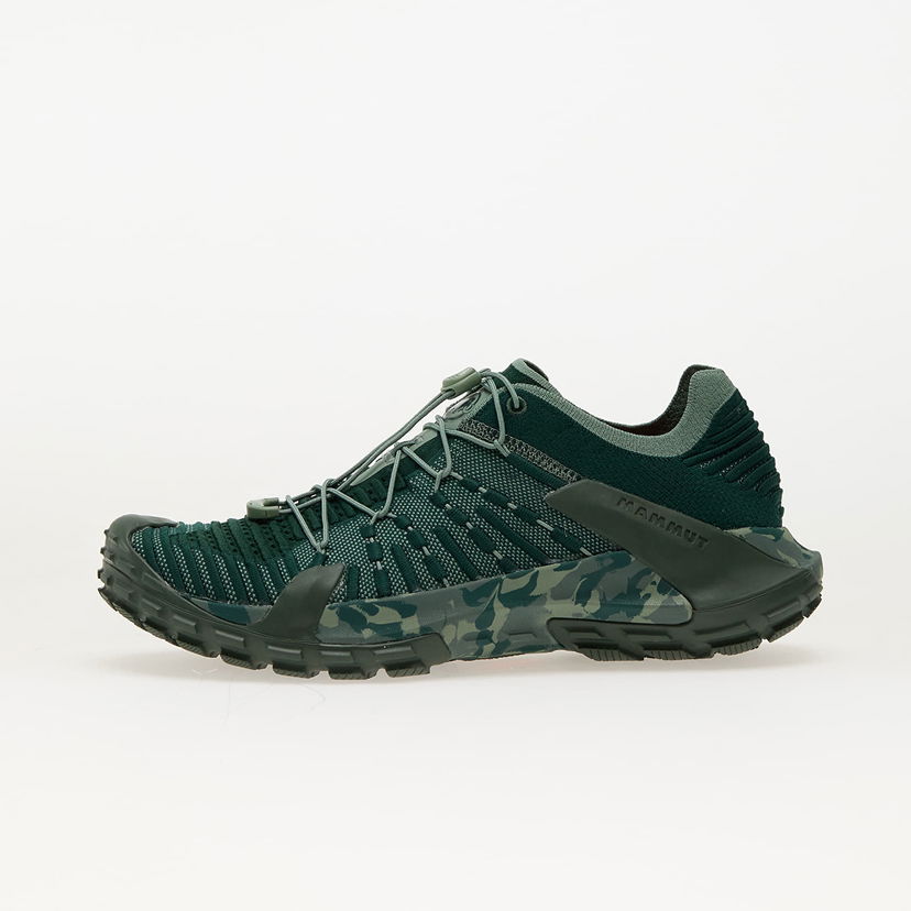 Кецове и обувки Mammut Hueco Knit II Low Men Dark Jade-Jade Черно | 3020-06460 dark jade-jade