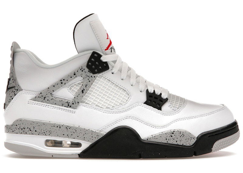 Кецове и обувки Jordan Jordan 4 Retro White Cement Бяло | 840606-192, 0