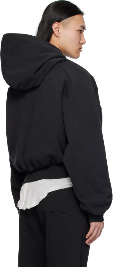Суитчър Entire Studios Double Double Cropped Hoodie Черно | ES2367SO, 2