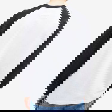 Тениска AAPE by A Bathing Ape AAPE Now Raglan Long Sleeve T-Shirt, Large Бяло | AAPLTM1541XXNBKX, 3