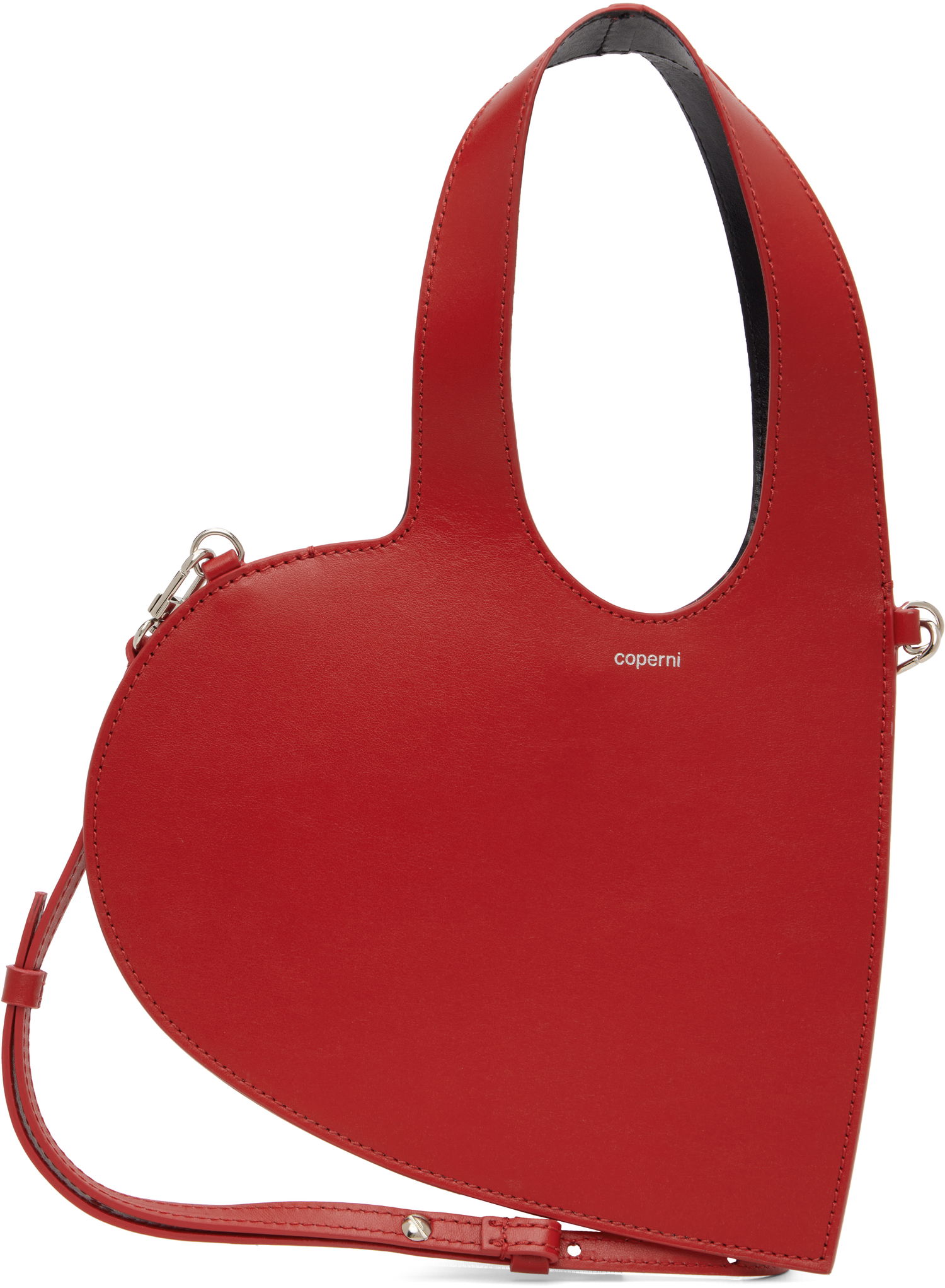 Дамска чанта Coperni Coperni Baby Heart Crossbody Tote Червено | COPBA93F6012, 0