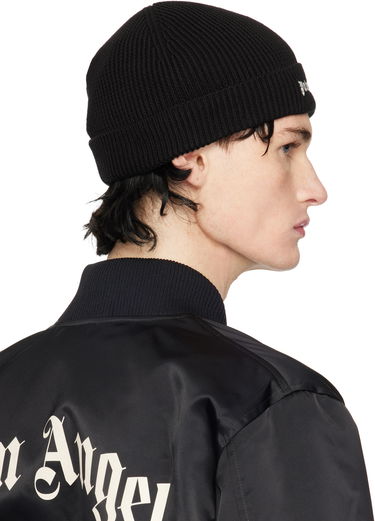 Шапка Palm Angels Classic Logo Beanie Черно | PMLC032C99FAB0011003, 2