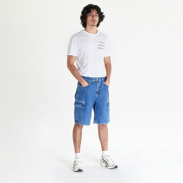 Къси панталони CALVIN KLEIN Jeans 90'S Loose Cargo Short Синьо | J30J324877 1A4, 2