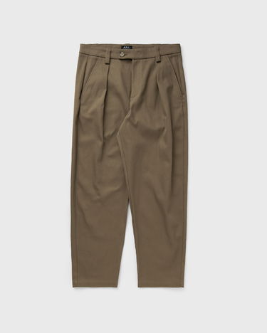 Панталони A.P.C. A.P.C. Renato Pleated Cropped Trousers Кафяво | COFCO-H08428-BAG, 1