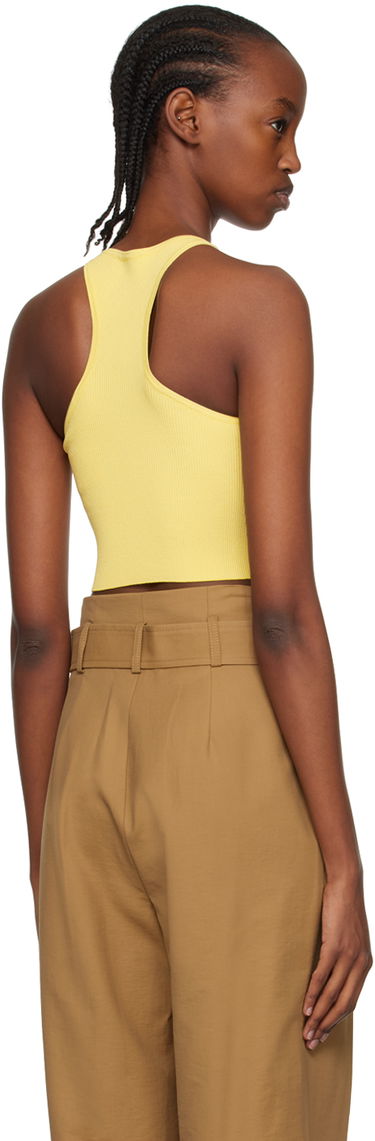 Съкратен топ Max Mara Max Mara Turku Sleeveless Knit Tank Top Жълто | 2313611938600, 2