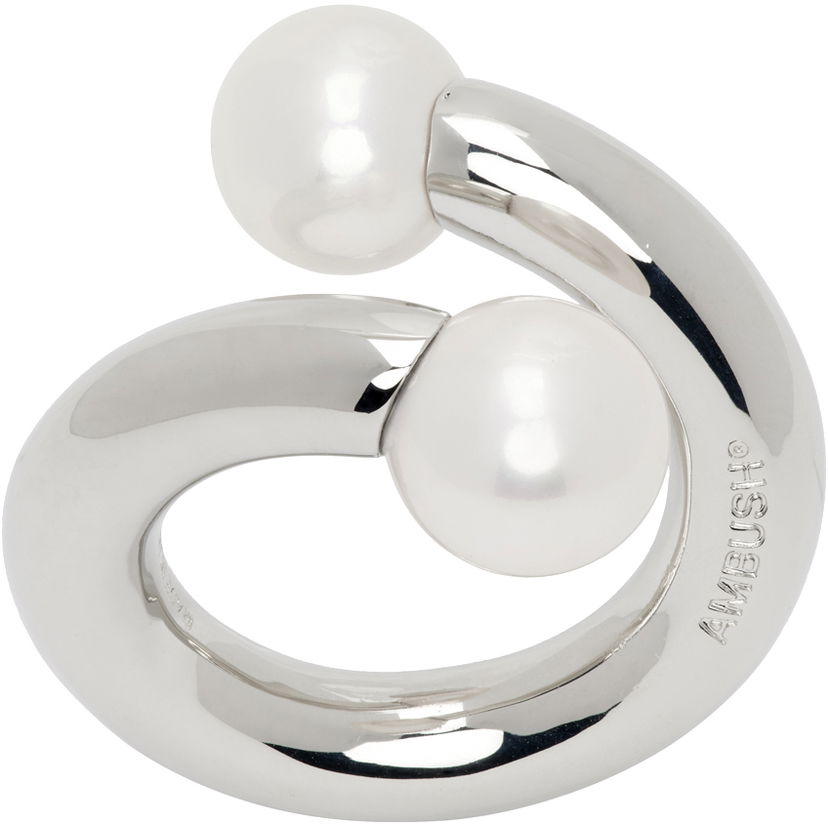 Пръстен Ambush Pearl Barbell Ring "Silver" Металик | BMOC003S24BRA0017200