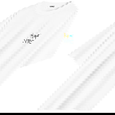 Тениска YMC Triple Quilt Graphic T-Shirt Бяло | P6XAJ-10, 0