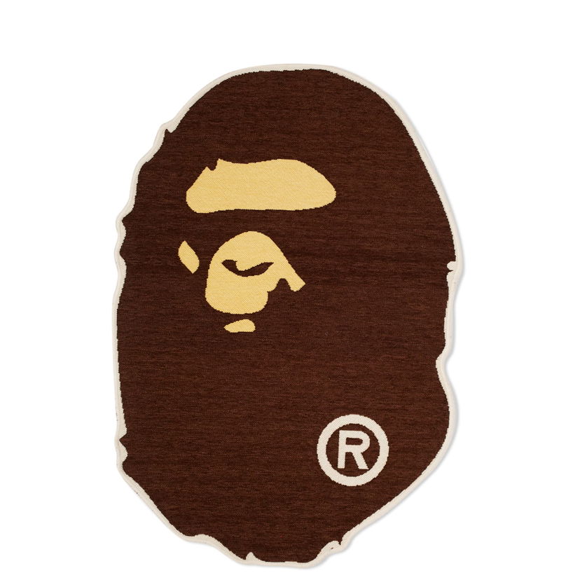 Домашен декор BAPE A Bathing Ape Small Ape Head Rug Кафяво | 001HOJ801011M-BRN