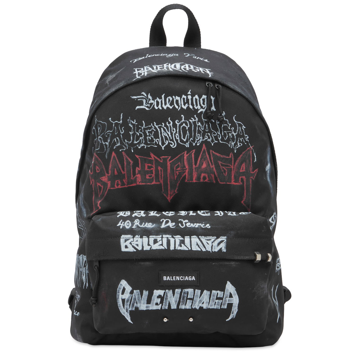 Раница Balenciaga Metal Logo Explorer Backpack Черно | 503221-2AAXY-1000, 0