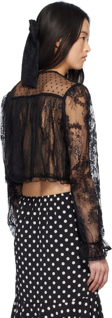 Пуловер Anna Sui Anna Sui Lace Combo Cardigan Черно | 1125M30, 2
