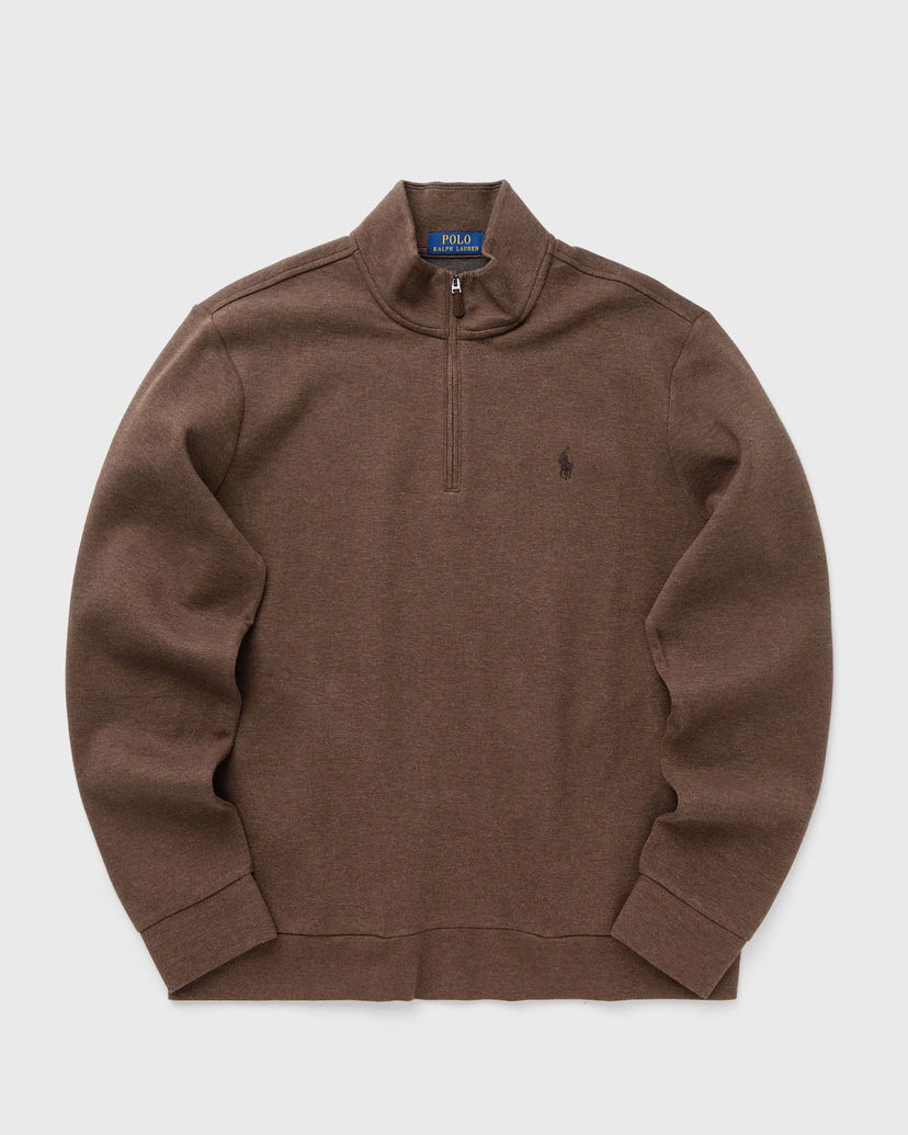 Суитчър Polo by Ralph Lauren LONG SLEEVE PULLOVER Half-Zip Sweatshirt Кафяво | 710909883009