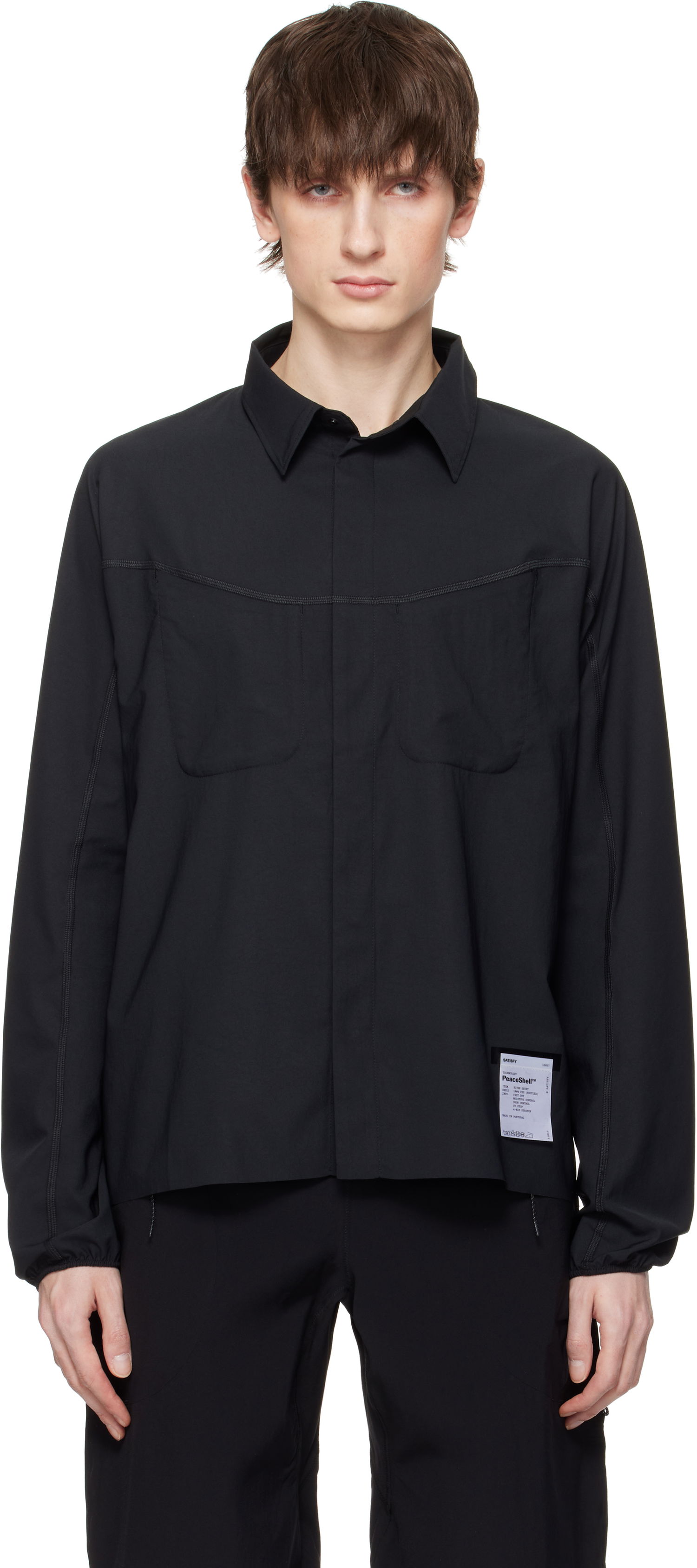 Риза Satisfy Satisfy PeaceShell River Shirt Черно | 11017-BK, 0