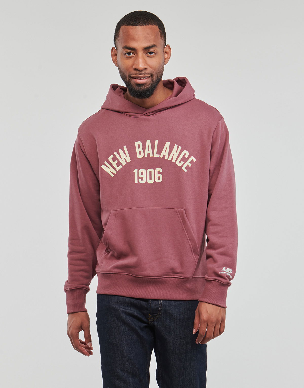 Суитчър New Balance Hoodie Бургунди | MT33553-WAD, 1