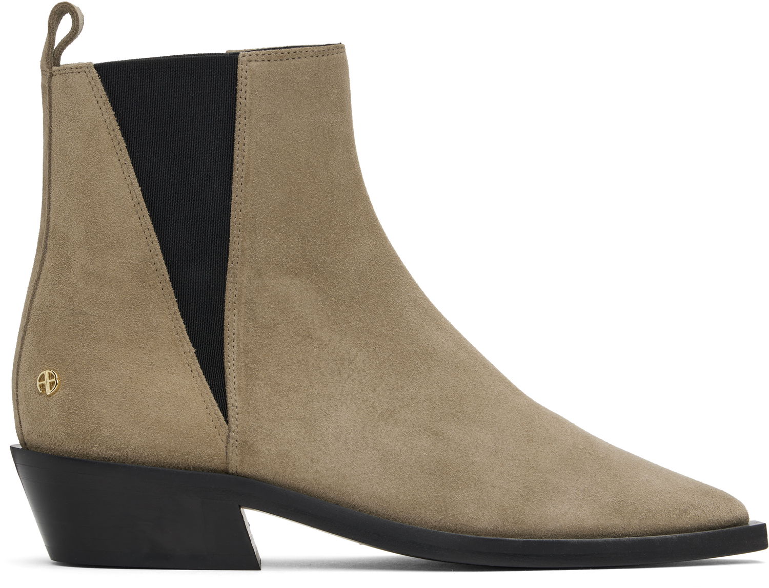 Облекло Anine Bing Anine Bing Bekah Suede Flat Ankle Boots Бежово | A-14-10197-TPU1, 0