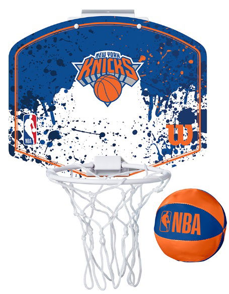 Спортна екипировка Wilson Tennis New York Knicks NBA Team Mini Hoop Синьо | wtb1302ny, 0