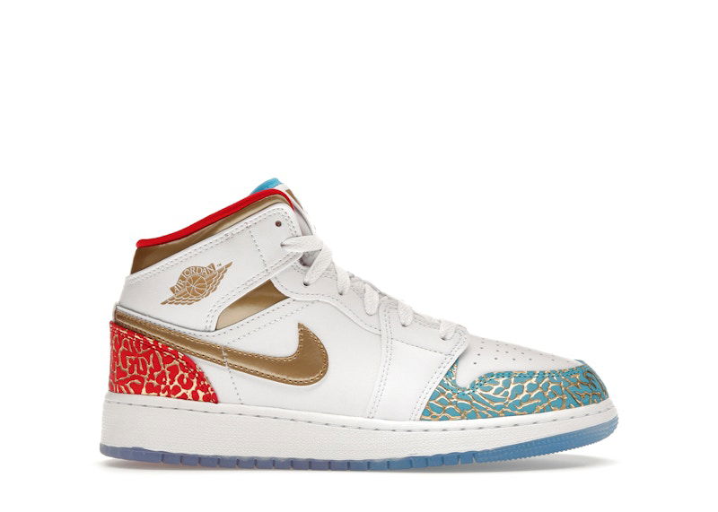 Кецове и обувки Jordan Air Jordan 1 Mid NC to Chicago Бяло | FB2212-100, 0