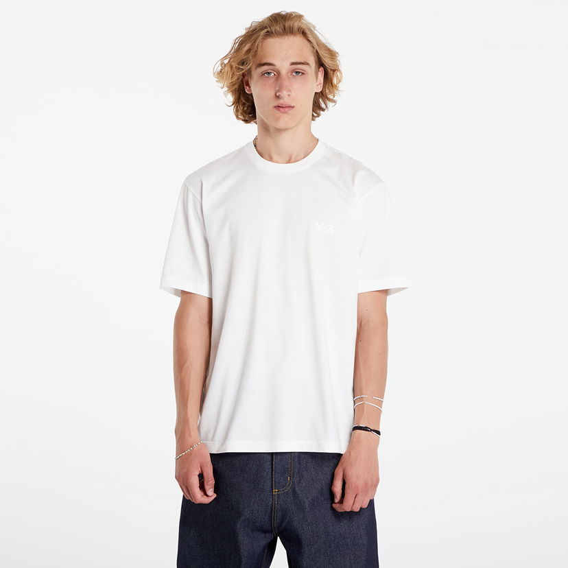 Тениска Y-3 Regular Short Sleeve Tee Core White Бяло | JD9829