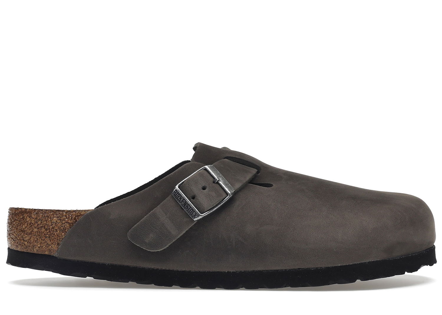 Кецове и обувки Birkenstock Boston Soft Footbed Oiled Leather Iron Grey Сиво | 1013255/1013256, 0