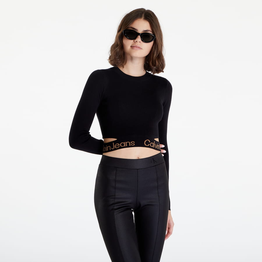 Пуловер CALVIN KLEIN Cut Out Logo Tape Jumper Черно | J20J219787 BEH, 0