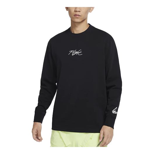 Пуловер Jordan Jordan Flight Essentials Loose Fit Long Sleeve T-Shirt Черно | DN4428-010, 0
