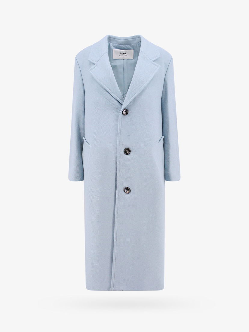 Палта AMI Women's Single-Breasted Coat Синьо | FC0307WV0016468