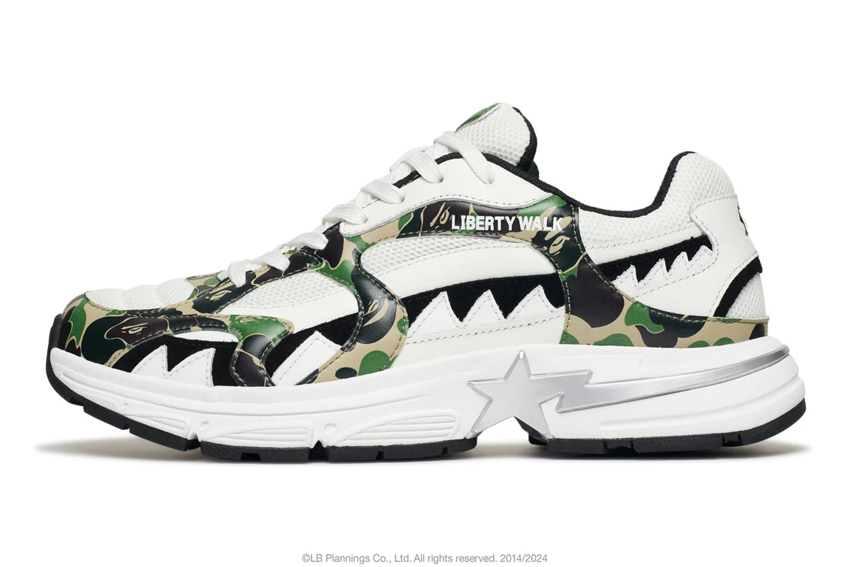 Кецове и обувки BAPE LBWK Shark Sta Бяло | 0ZXSHM191922N, 0