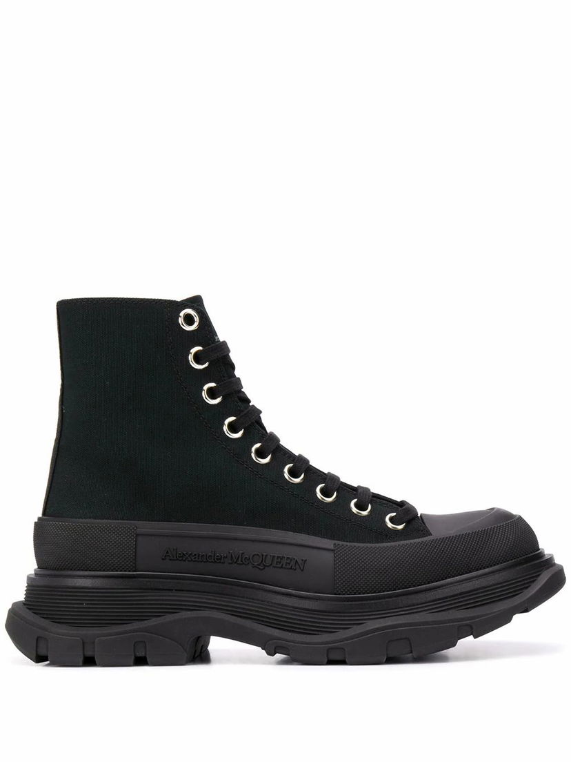 Кецове и обувки Alexander McQueen Tread Slick Ankle Boots Черно | 611706W4L321000