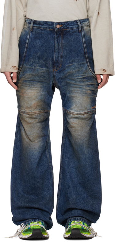 Дънки We11done We11done Wire Carpenter Jeans Синьо | WD-DP0-24-339-M-NV, 0