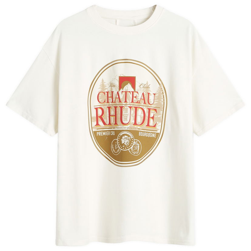 Тениска Rhude Premier Cru T-Shirt Large Бяло | RHFW24TT110120241